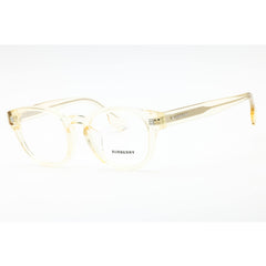 Burberry Men's Eyeglasses - Transparent Yellow Plastic Full Rim Round | 0BE2382D 3852