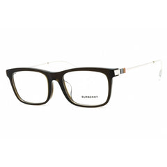 Burberry Men's Eyeglasses - Green/Silver Plastic Full Rim Rectangular | 0BE2384F 4026