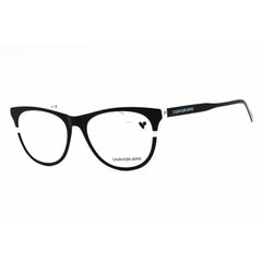 Calvin Klein Jeans Women's Eyeglasses - Black/White Full Rim Cat Eye | CKJ20641 073