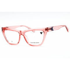 Calvin Klein Jeans Women's Eyeglasses - Rose Full Rim Cat Eye Frame | CKJ23614 671