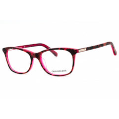 Calvin Klein Jeans Women's Eyeglasses - Pink Tortoise Rectangular Frame | CKJ303 624