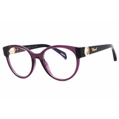 Chopard Women's Eyeglasses - Transparent Violet Plastic Full Rim Oval | VCH350S 096Z