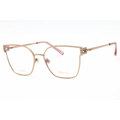 Chopard Women's Eyeglasses - Shiny Copper Gold Metal Full Rim Cat Eye | VCHL58M 08FC