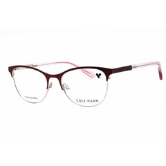 Cole Haan Women's Eyeglasses - Burgundy Metal Full Rim Cat Eye Frame | CH5051 604