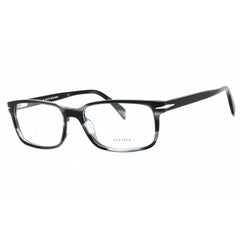 David Beckham Men's Eyeglasses - Grey Horn Plastic Rectangular Frame | DB 1065 02W8 00