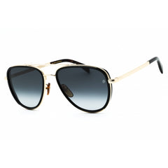 David Beckham Men's Sunglasses - Gold Black Metal Aviator Frame | DB 7068/G/S 0RHL 9O
