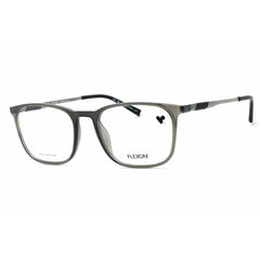 Flexon Men's Eyeglasses - Grey Crystal Full Rim Rectangular Frame | FLEXON EP8017 057