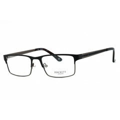 Hackett Men's Eyeglasses - Black Metal Full Rim Rectangular Shape Frame | HEK1159 02
