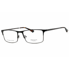 Hackett Men's Eyeglasses - Black Metal Full Rim Rectangular Frame | HEK1240-1 002