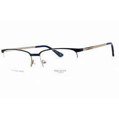 Hackett Men's Eyeglasses - Navy Metal Half Rim Rectangular Shape Frame| HEK1241-1 682