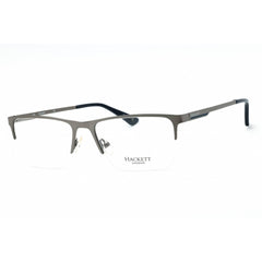 Hackett Men's Eyeglasses - Matte Gunmetal Half Rim Rectangular Frame | HEK1274 941