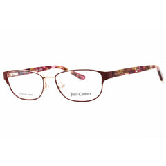 Juicy Couture Women's Eyeglasses - Opal Burgundy Gold Metal Oval Frame | JU 223 LHF