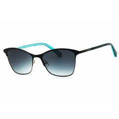 Liz Claiborne Women's Sunglasses - Matte Black Metal Cat Eye Frame | L 580/S 0003 9O