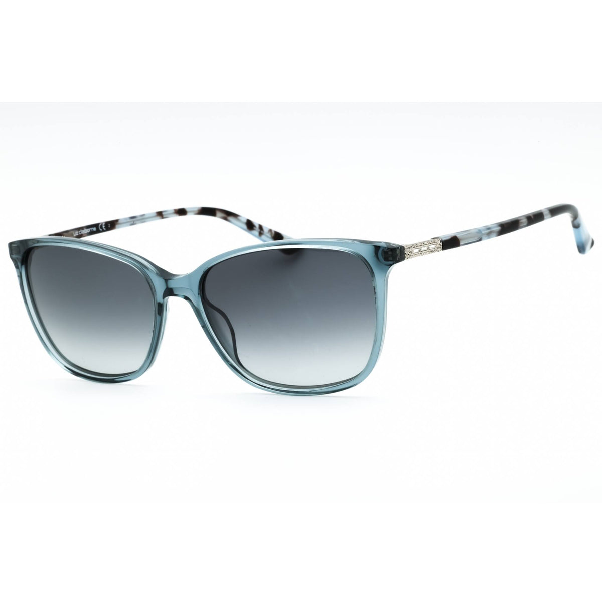 BRAND NEW Liz Claiborne Turquoise Crystal / Dark Gray Shaded Sunglasses Liz Claiborne Blue Sunglasses for Women for sale | eBay main image 2