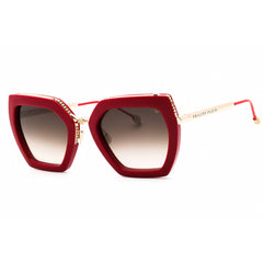 Philipp Plein Women's Sunglasses - Full Glossy Red Metal Butterfly | SPP097S 06Y6