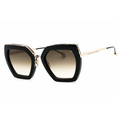 Philipp Plein Women's Sunglasses - Shiny Black Metal Butterfly Frame | SPP097S 0700