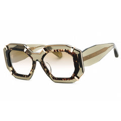 Philipp Plein Women's Sunglasses - Gloss Transparent Green Full Rim | SPP098V G61G