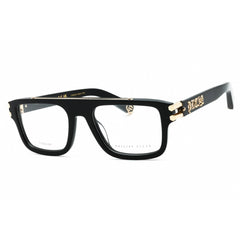Philipp Plein Men's Eyeglasses - Shiny Black Plastic Rectangular Frame | VPP021V 0700