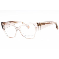 Philipp Plein Women's Eyeglasses - Transparent Beige Full Rim Cat Eye | VPP100 07T1