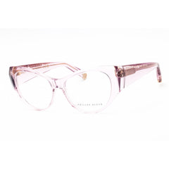 Philipp Plein Women's Eyeglasses - Transparent Pink Full Rim Cat Eye | VPP101 06MH