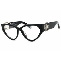 Philipp Plein Women's Eyeglasses - Shiny Black Plastic Cat Eye Frame | VPP163S 700K