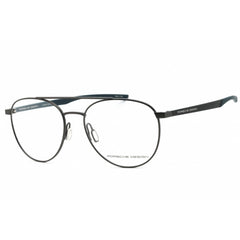 Porsche Men's Eyeglasses - Dark Grey/Blue Metal Full Rim Aviator Shape Frame| P8754 A
