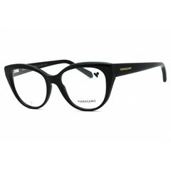 Salvatore Ferragamo Women's Eyeglasses - Black Acetate Full Rim Cat Eye | SF2970 001