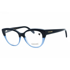 Salvatore Ferragamo Women's Eyeglasses - Blue Acetate Full Rim Cat Eye | SF2970 414