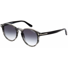 Tom Ford Unisex Sunglasses - Grey Acetate Full Rim Round Shape Frame | FT0591 20B
