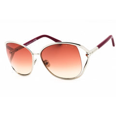 Tom Ford Women's Sunglasses - Shiny Palladium Metal Full Rim Oversized | FT1091 16T