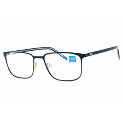Zeiss Men's Eyeglasses - Matte Navy Metal Full Rim Rectangular Frame | ZS22400 410