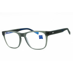 Zeiss Men's Eyeglasses - Matte Transparent Green Full Rim Square Frame | ZS22526 301