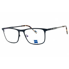 Zeiss Men's Eyeglasses - Satin Blue Metal Full Rim Rectangular Frame | ZS23126 403