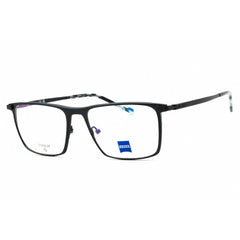 Zeiss Men's Eyeglasses - Matte Black Metal Full Rim Rectangular Frame | ZS23140 002