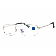 Zeiss Men's Eyeglasses - Light Gunmetal Titanium Full Rim Rectangular | ZS40004 022