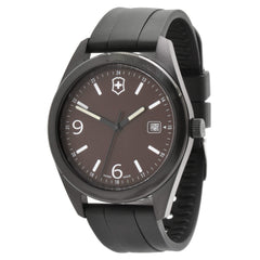 Victorinox Swiss Army Men's Watch - Garrison Brown Dial Black Strap Date | 26077.CB