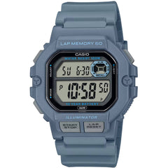 Casio Men's Watch Dual Time Grey Digital Dial Blue Resin Strap WS-1400H-2AVCF