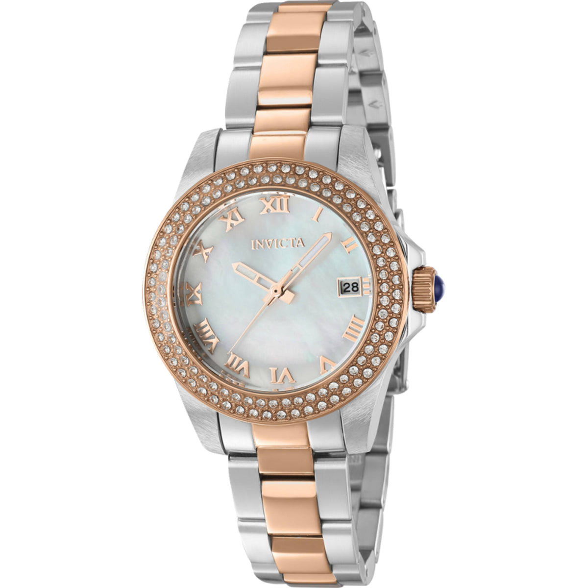 Invicta Angel Women Watch Mother of Pearl White Dial 34mm Rose Gold 30930 Ladies Invicta Angel Women main image 2