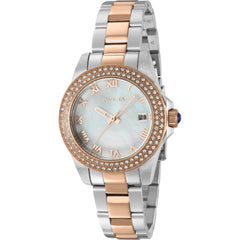 Invicta Women's Watch Angel White Mother of Pearl Dial Bracelet Crystal 36076