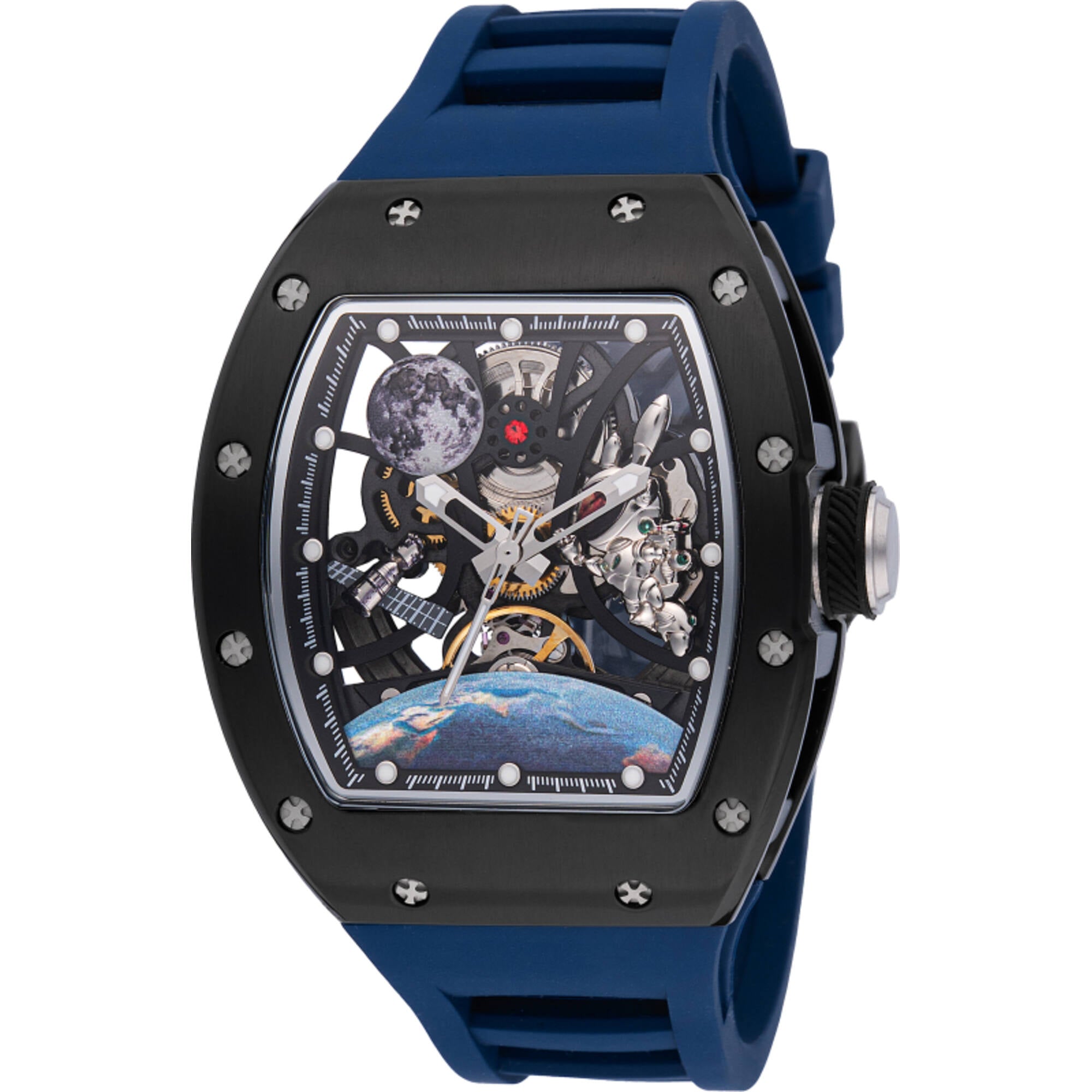 Invicta Men's Watch S1 Rally Interstellar Automatic Blue Silicone Strap ...