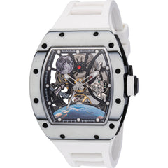 Invicta Men's Watch S1 Rally Interstellar Chrono Skeleton Dial White Strap 49012