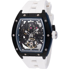 Invicta Men's Watch S1 Rally Black and Silver Skeleton Dial Silicone Strap 49030