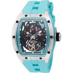 Invicta Men's Watch S1 Rally Skeleton Dial Light Blue Strap Chronograph 49031