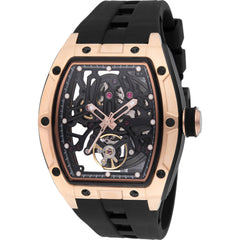 Invicta Men's Watch S1 Rally Automatic Skeleton Dial Black Strap Chrono 49032
