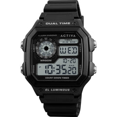 Invicta Men's Watch Activa Dual Time Black and Grey Digital Dial ACW1299-001