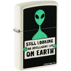Zippo Windproof Lighter Buck Wear Alien design Glow-in-the-Dark Green 46092