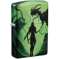 Zippo Windproof Lighter Glowing Dragon design Glow-in-the-Dark Finish 46130