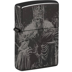 Zippo Windproof Pocket Lighter Skull King design High Polish Black Finish 46139