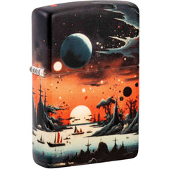 Zippo Windproof Pocket Lighter Galactic Landscape Design 540 Matte Metal 46254