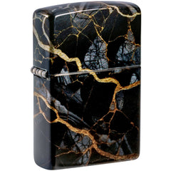 Zippo Windproof Pocket Lighter Fusion Marble Design 540 Matte Metal 46255